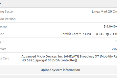 Mint 20 System Settings